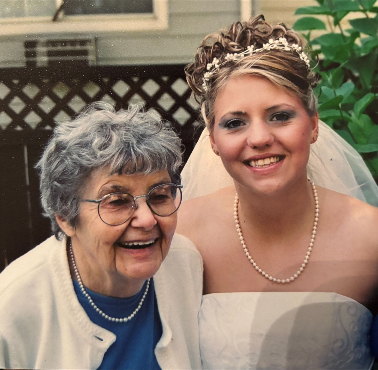 grandmother and bride